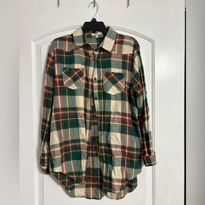 Christmas colors flannel button up🎄
